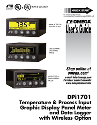 Thumbnail of document Manual - DPI701-USB-R Graphic Display Panel Meter & Data Logger for Temp & Process Measurement